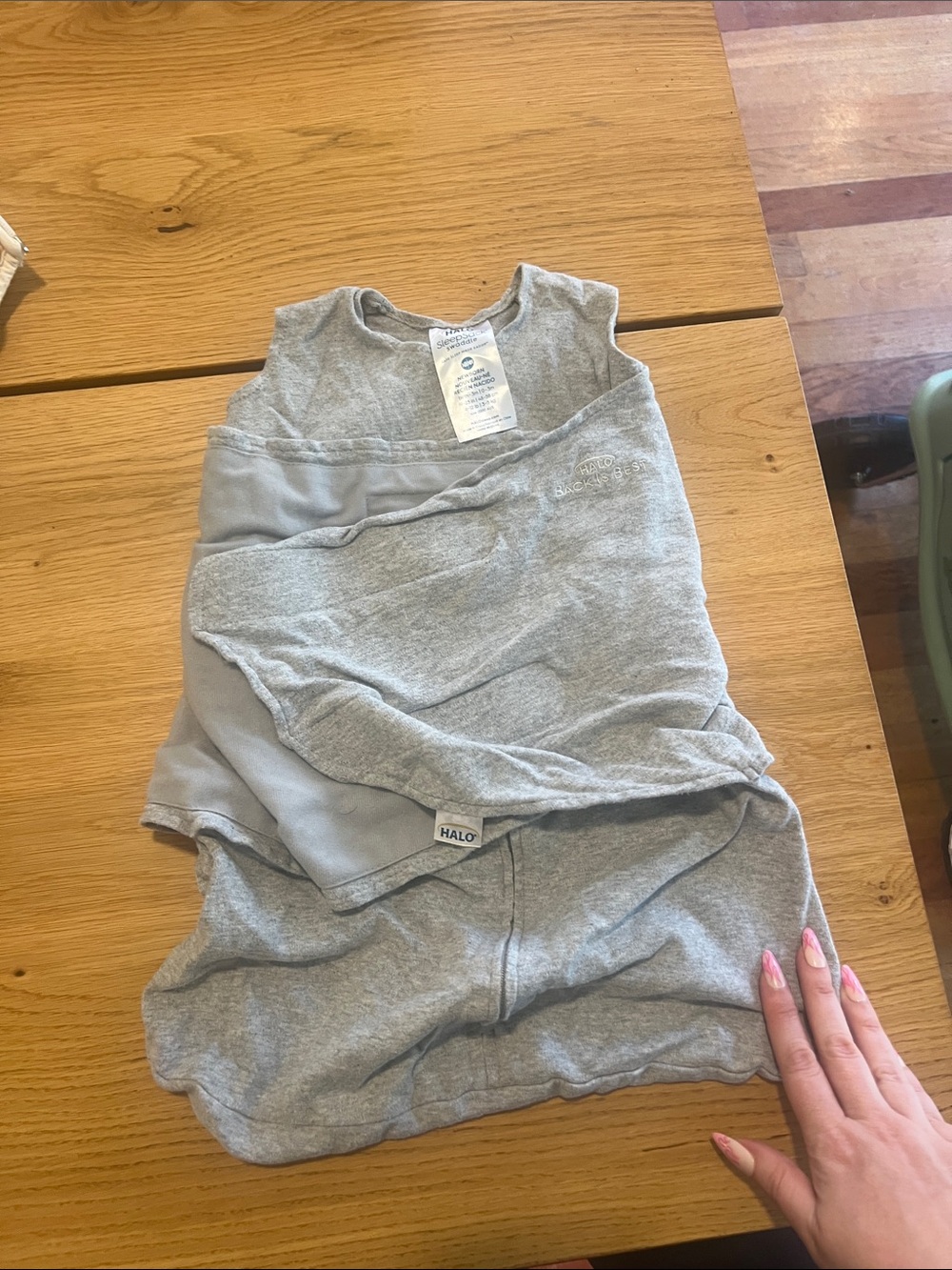 Halo Grey Infant Sleep Sack Swaddle